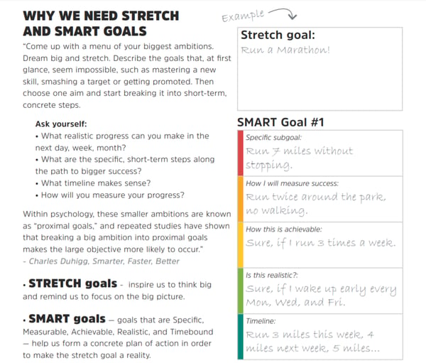 Stretch and SMART goals example