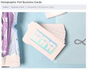 business card-holographic-print